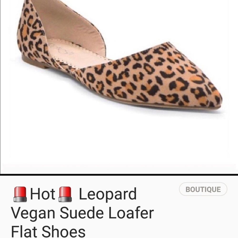 Brand New cheetah print flat loafers.🧡